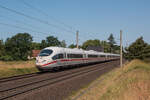 403 034/534 als ICE 1005 von Hamburg-Altona nach München am 10.06.2023 in Schwanheide. 