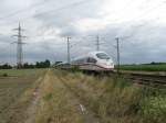 Ein ICE517 von Dortmund Hbf nach Mnchen Hbf.Am 18.07.08 bei der durchfahrt in Lampertheim.