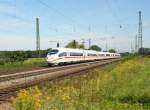 ICE 403 535  Konstanz  auf der Fahrt Richtung Freiburg am 24.8.2008 in Niederschopfheim.