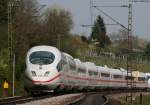 403 009-4  Aalen  und 406 003-4  Mannheim  als ICE 504/ICE 104 (Basel SBB-Kln Hbf/Amsterdam Centraal) bei Istein 18.4.10