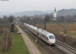 403 002-9  Hansestadt Lbeck  als ICE 505 (Kln Hbf-Basel SBB) bei Denzlingen 19.2.11