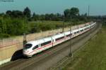 03.09.2011: Tz 337 (403 037-5)  Stuttgart  und Tz 316 (403 016-9)  Siegburg  unterwegs auf der SFS Mannheim-Stuttgart bei Neuluheim.