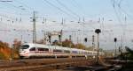 Zwei 403 als ICE 806/ICE 206 (Basel SBB-Oberhausen Hbf/Dortmund Hbf) in Karlsruhe 27.10.11