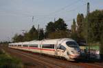 Der 403 012  Montabaur  fuhr am 25.9.11 durch Dsseldorf-Angermund.