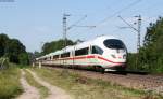 403 011-0  Wiesbaden  und 059-9  Leverkusen  als ICE 600 (Basel SBB-Dortmund Hbf) bei Bad Bellingen 16.6.12