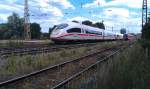 BR 403 / ICE 3 und BR 440 im Hintergrund am 23.06.2012 in Frth.