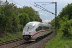 Am 09.05.2013 fuhr 403 018-5  Mnster (Westf.)  durch die sdliche Kurve von Schallstadt (KBS 703) auf dem Weg Richtung Basel.