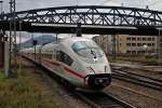 Nachschuss auf 403 511-9  Wiesbaden  und 406 004-2, die am 14.12.2013 als ICE 505/105 (Amsterdam CS/Köln Hbf - Basel SBB) aus Freiburg (Brsg) Hbf fuhren.