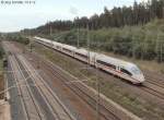 Noch knapp 10 Minuten brauchte der ICE aus München am 15.9.12 noch bis Nürnberg Hbf.