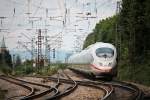 Nachschuss auf 403 022-7  München  als dieser mit einer zweiten Einheit am 12.07.2014 beim Abzweig Leutersberg auf dem Weg nach Freiburg (Breisgau) Hbf ist.