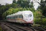 Nachschuss auf 403 063-1 am 12.07.2014 als ICE 505 (Köln Hbf - Basel SBB) beim Abzweig Leutersberg in Richtung Süden.