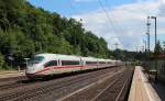 Der 403 035-9  Konstanz  fährt am 24.06.2015 als ICE 622 (München Hbf - Dortmund Hbf) durch Reichertshausen (Ilm) in Richtung Ingolstadt.