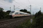 403 058-1  St.Ingbert  zusammen am 10.08.2014 mit 403 028-4  Aachen  bei Müllheim (Baden) in Richtung Freiburg.