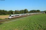 403 061  Celle  und 403 059  Leverkusen  als ICE 513 (Dortmund-Stuttgart) bei Helmsheim, 28.09.2015.