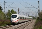 403 xxx als ICE 103 (Hannover Hbf–Kln–Basel SBB) am 24.04.2015 in Buggingen, aufgenommen vom nrdlichen Bahnsteigende