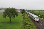 403 512-7  Montabaur  und 403 504-4  München  am 15.05.2015 zusammen auf dem Weg nach Köln, als sie bei Auggen in Richtung Freiburg fuhren.