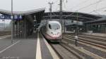 Ein ICE3 legt einen Halt im Bahnhof Montabaur ein, als er von Frankfurt nach Kln unterwegs war.