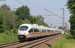 406 003-4  Mannheim  und 406 010-9  Frankfurt am Main  als ICE 255 (Amsterdam Centraal-Basel SBB) bei Durmersheim 18.5.18