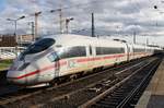 406 584-3  Forbach-Lorraine  fährt am 21.10.2019 als ICE128 von Frankfurt(Main) Hauptbahnhof nach Amsterdam Centraal durch Köln Messe/Deutz.