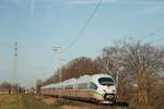 Am 21.02.2020 fuhr 406 003 Mannheim  als ICE105-Umleiter nach Basel SBB wegen Bauarbeiten bei Emmerich über Venlo und durchfährt hier Dülken.