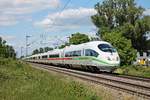 Nachschuss auf 406 054-7 (4654), als diser am Nachmittag des 29.05.2020 als ICE 104 (Basel SBB - Amsterdam Centraal) zusammen mit  406 504-1 (4604)  Brussel/Bruxelles , welcher als ICE 204 (Basel SBB