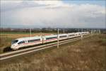 ICE 406 Forbach-Lorraine auf der Schnellfahrstrecke von Rhein-Main nach Kln. 
Weilbach 01.04.2010