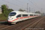 406 511-6 (DB Fernverkehr) als ICE 105 in Richtung Basel SBB in Duisburg Schlenk, 12.