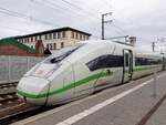 DB 412 024 als ICE 505 von Berlin Hbf (tief) nach München Hbf, am 17.03.2019 in Erfurt Hbf,