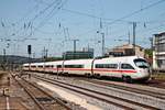 Nachschuss auf 411 072-2/411 592-9  Bamberg , als dieser am 26.08.2015 als ICE (Wien Westbahnhof - Frankfurt (Main) Hbf) aus Regensburg Hbf in Richtung Nürnburg ausfuhr.