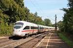 Am 27.08.2015 befand sich 411 592-9  Bamberg  auf dem Weg von Wien nach Frankfurt, als dieser durch den Hp Etterzhausen gen Nürnberg fuhr.