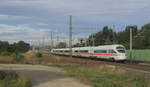 DB 411 xxx als ICE 1642 von Leipzig Hbf nach Frankfurt (M) Flughafen Fernbf, am 19.09.2015 bei Erfurt-Linderbach.