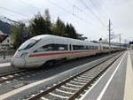 DB (ICE-T) BR 411 567-1 als ICE 1294  Wetterstein  beim 10 minütigem Aufenthalt am Bahnhof Seefeld in Tirol.