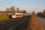 411 030  Jena  mit dem ICE 1622 von München Hbf nach Dortmund Hbf bei Neustadt a. Aisch, 30.03.2019