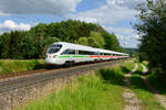 411 032  Wittenberge  als ICE 90 (Wien Hbf - Hamburg Altona) bei Postbauer-Heng, 03.07.2020