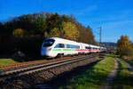 411 062 DB Fernverkehr  Vaihingen an der Enz  als ICE 26 (Wien Hbf - Dortmund Hbf) bei Postbauer-Heng, 14.11.2020