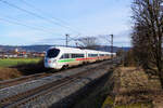 411 075 DB Fernverkehr  Villingen-Schwenningen  als ICE 92 (Wien Hbf - Berlin-Gesundbrunnen) bei Pölling, 04.02.2021