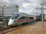 BR 411 (ICE-T) nach Ostbahnhof im Bahnhof Berlin-Alexanderplatz.(11.4.2010)