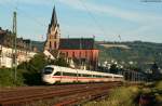 411 029-2  Kiel  als ICE 23 (Dortmund Hbf-Wien Westbahnhof)  in Oberwesel 20.7.10