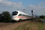 411 014 am 10.10.12 auf der Fahrt nach Wien bei Plling in der Oberpfalz