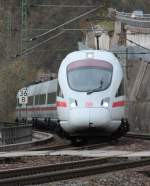 411 069-8  Tutzing  kommt am 04.11.2013 mit dem ICE 1612 nach Hamburg-Altona durch Rothenstein (Saale) gefahren, nchster Halt ist Jena Paradies.
