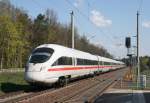 411 013 als ICE 1509 (Berlin Hbf–Mnchen Hbf) am 16.04.2011 in Thyrow