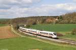 411 078 als ICE 27 am 18.04.2015 bei Edlhausen.