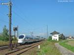 Ein ICE von München nach Berlin erreichte am 13.9.07 den Strecken km 50,8 bei Hirschaid.