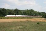 411 081 als ICE 1609 (Stralsund Hbf–Mnchen Hbf) am 15.08.2013 zwischen Naumburg (Saale) und Bad Ksen