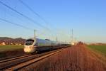 411 018-5  Plauen/Vogtland  bei Bad Staffelstein am 08.01.2016.