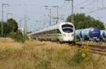 Streikbedingt länger - DB 415 520-6  Gotha  und 411 569  Tutzing  bildeten am 06.09.2021 den ICE 1711 / Anklam