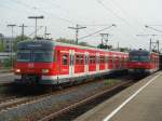 S-Bahn treffen in Kornwestheim Pbf.