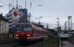 Am 04.12.2020 fuhren ET 420 427 und ET 420 424 als S1 nach Düsseldorf Flughafen Terminal in Düsseldorf Derendorf ab.