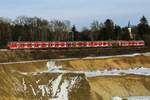 Am 20.01.2021 liegt noch etwas Schnee was zum Bahnspechten einlädt.