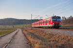 420 457 als Werkstattfahrt nach München-Steinhausen bei Mitteldachstetten, 24.01.2020